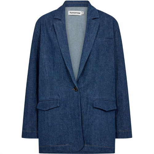 TOMORROW ELLEN OVERSIZE BLAZER WASH MÖRK LOWA DENIM BLÅ